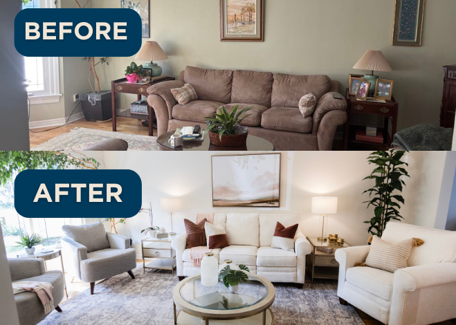 La-Z-Boy living room makeover in orleans